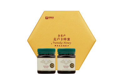 金麥盧麥盧卡蜂蜜MGS16+新西蘭原瓶進(jìn)口500g禮盒裝